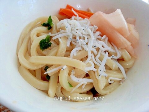 レンジで☆釜揚げしらすうどん